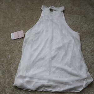 White Sleeveless Blouse